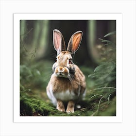 Rabbit In The Forest 139 Art Print