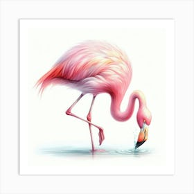 Pink Flamingo 5 Art Print