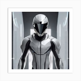 Futuristic Man In Futuristic Suit 6 Art Print