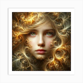 Fractal Girl 2 Art Print