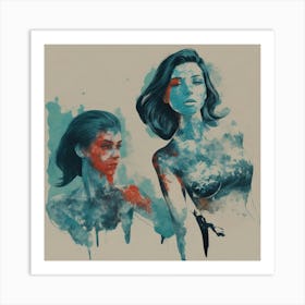 Two Women Art Print