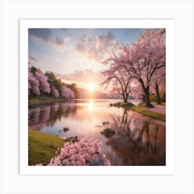 Sakura Blossoms Art Print