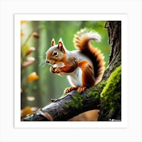 Red Squirrel 14 Art Print