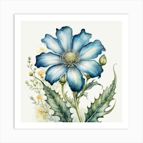 Blue Anemone Art Print