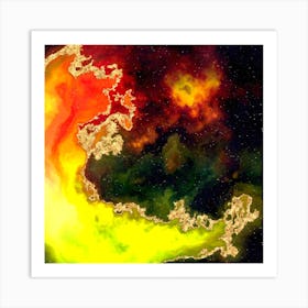 100 Nebulas in Space with Stars Abstract n.067 Art Print