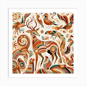 Lush Wildlife 09  Art Print