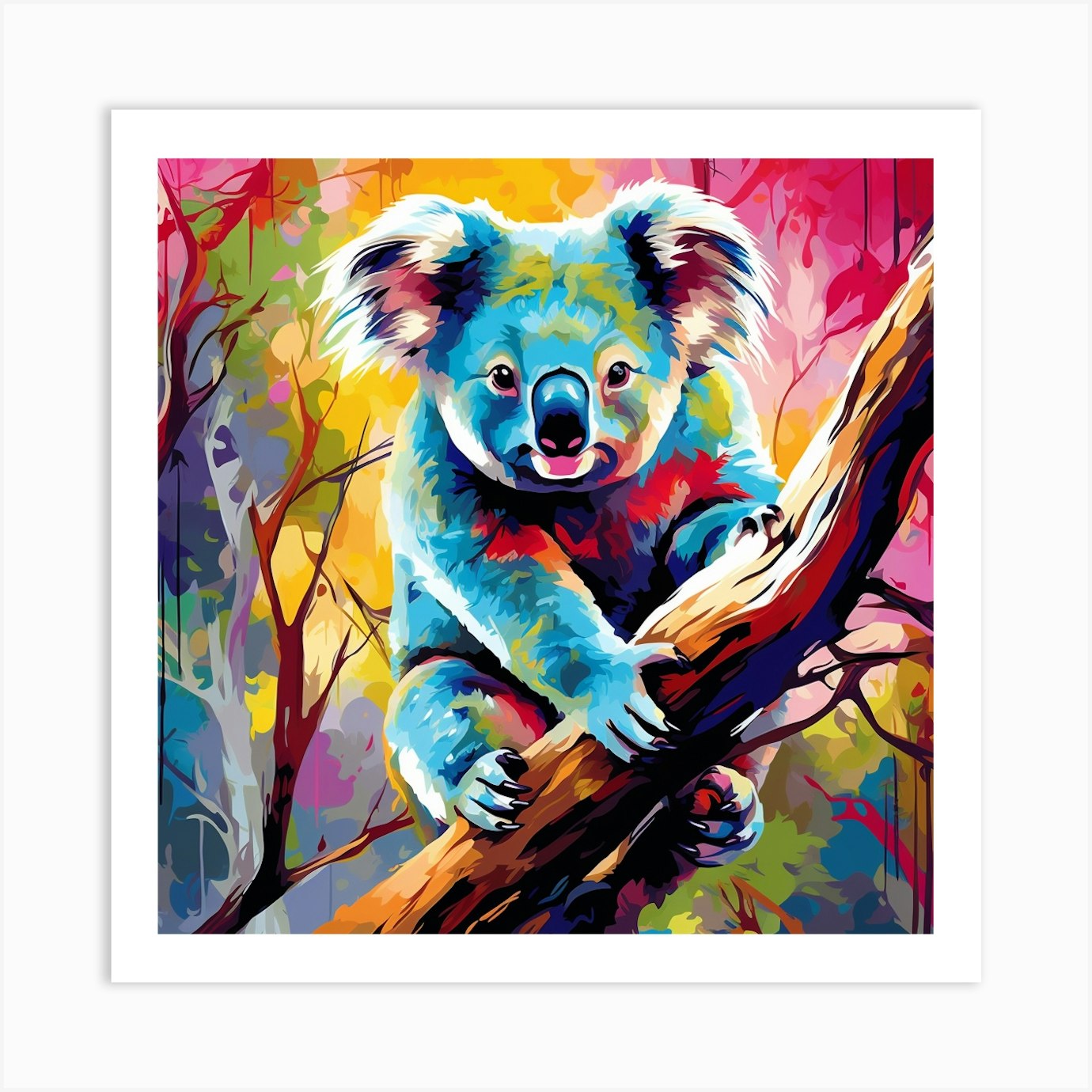 Diamond Painting - Colorful Abstract Koala