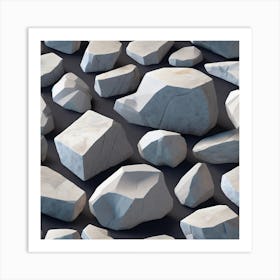 White Rocks 1 Art Print