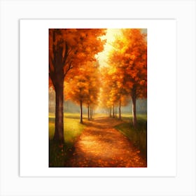 Autumn Path 6 Art Print