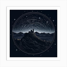 Starlines Over The Citadel Art Print