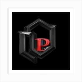 P Logo Art Print