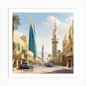 Bahrain City Art Print