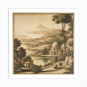 Landscape Of Sicily Art Print