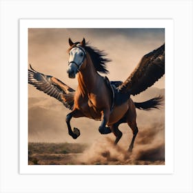 Fllying Horse Art Print