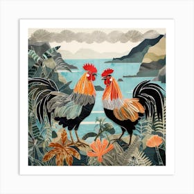 Bird In Nature Chicken 11 Art Print