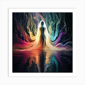 Firefly Phantom, Vibrations, Dreams, Reflected, Lights, Ethereal, Surreal, Abstract, Mysterious, Atm (8) Art Print