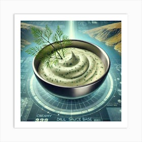 Creamy Dill Sauce Base Scifi Art Print