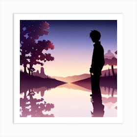 Deep thoughtless Art Print