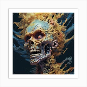 Skull Of A Woman Art Print