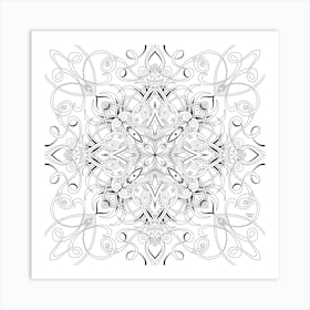 Mandala Yoga Style Art Print