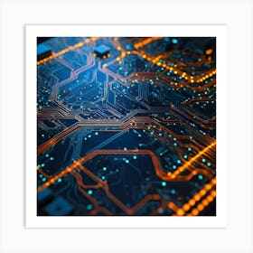 Circuit Board 46 Art Print