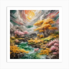 Blossoms In The Sky Art Print