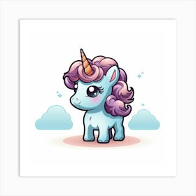 Cute Unicorn 191 Art Print