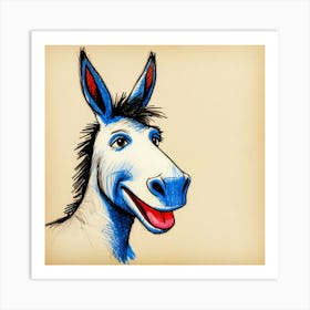 Donkey Stock Videos & Royalty-Free Footage Art Print