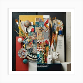 Leonardo Phoenix A Vibrant And Eclectic Composition Featuring 2 Art Print