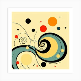 Abstract Swirls 1 Art Print