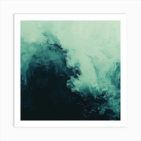 Abstract Crashing Waves Art Print