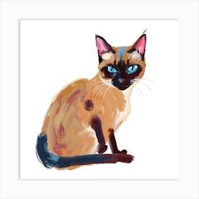 Siamese Cat 03 Art Print