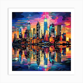 New York City Skyline 4 Art Print