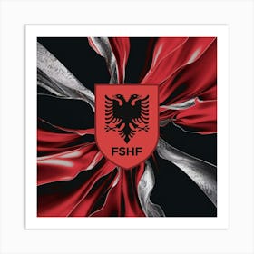 Albania National Football Team Logo Wall Art 20 Art Print