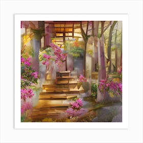 Japanese Garden Art Print