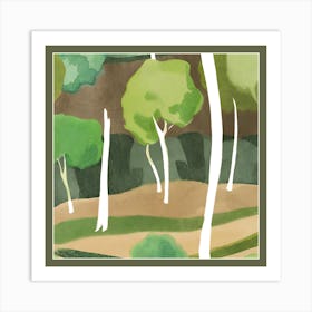 Eucalyptus Trees Version II Art Print