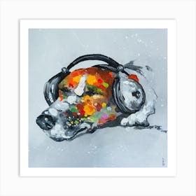 Blues for dog Art Print