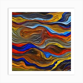 Blowing Air Abstract Art Print