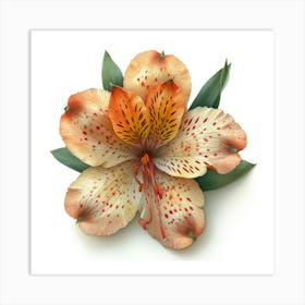 Lily Flower Brooch Poster