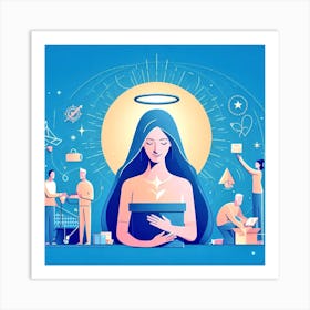 Angel Of The Universe Art Print