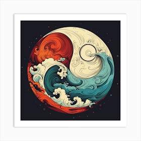 Yin Yang 9 Art Print