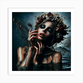 Fairy In Water Art Print