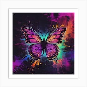 Butterfly Painting 337 Art Print