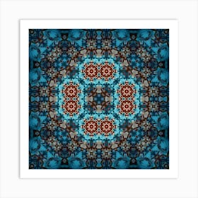 The Blue Decor Is A Wonderful Pattern 2 Art Print