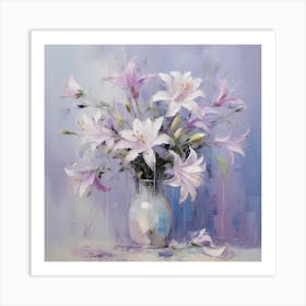 Lilac Serenade in Monet's Garden Art Print