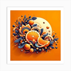 Oranges And Berries Art Print