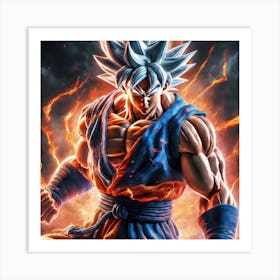 Dragon Ball Z Wallpaper 1 Art Print