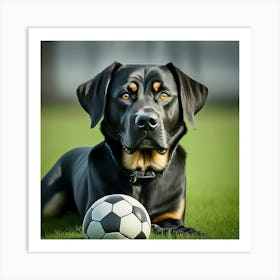 Rottweiler Dog Art Print