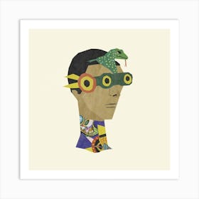 Man With Goggles Art Print