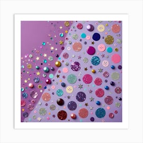 Glitter Confetti Art Print